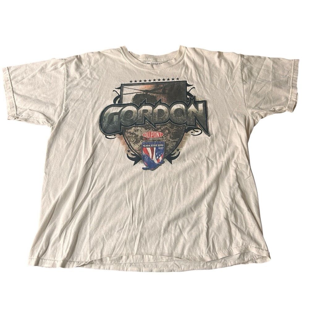 VTG Jeff Gordon Nascar T-Shirt Men XL Winners Circle Black 2 Sided Racing Dupont